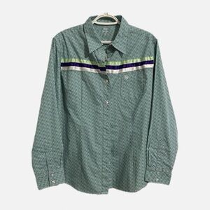 Upcycled Wrangler Western Shirt With Ribbons.